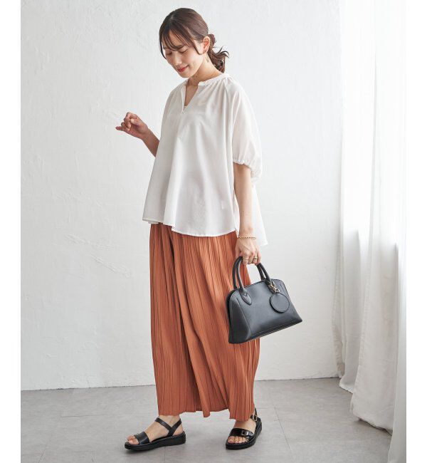 ikka「【接触冷感】ドルマンギャザーシャツ」|シャツ・ブラウス|