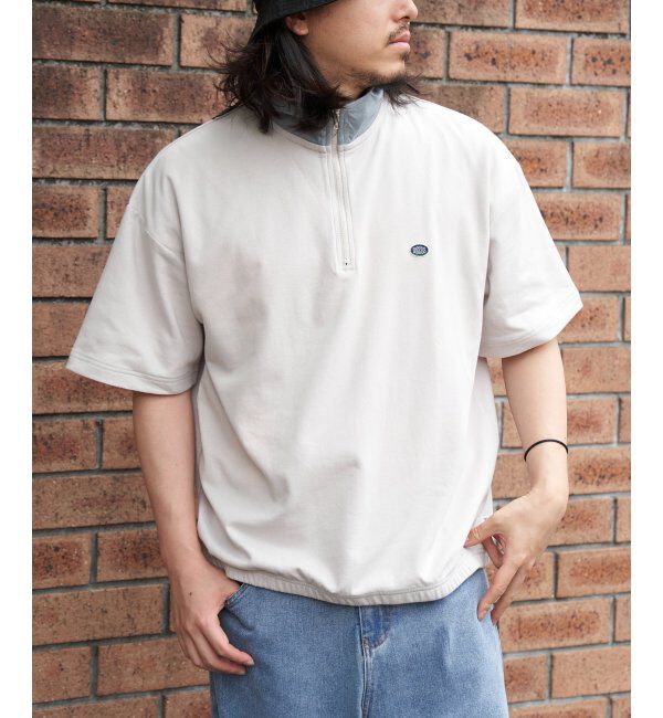 VENCE share style「DISCUS ATHLETIC クールマックスハーフZIP」|Tシャツ・カットソー|ベージュ