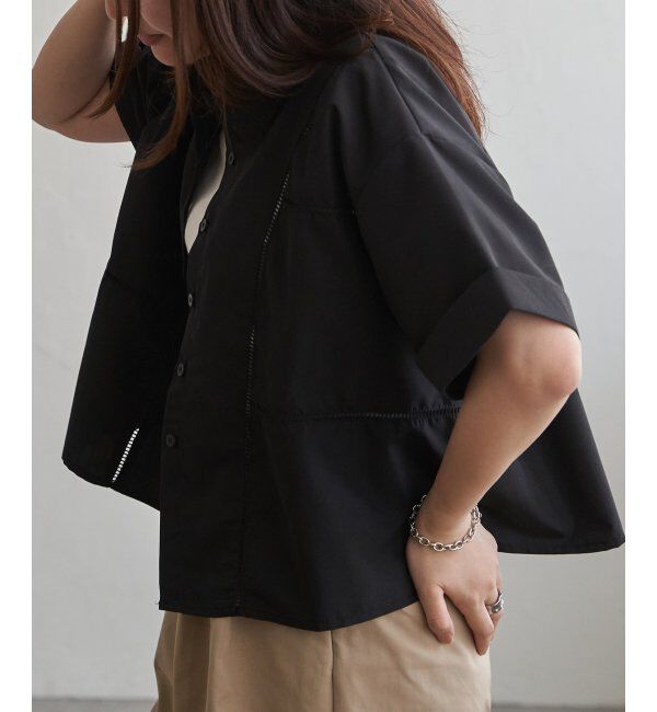 VENCE share style「はしごレースビッグシャツ」|シャツ・ブラウス|