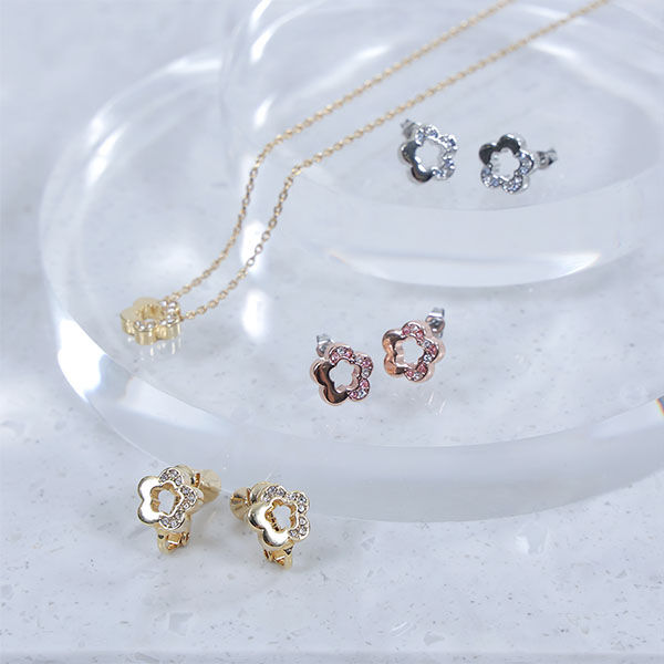 MARY QUANT「ハーフストーンデイジー イヤリング2」|イヤリング|