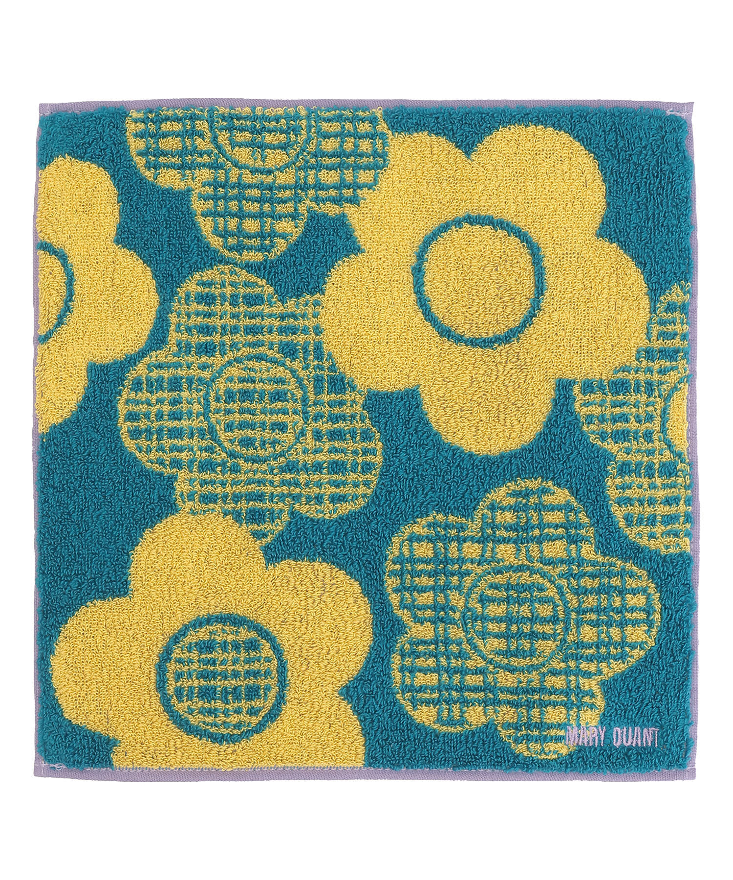 MARY QUANT「レトロチェック ミニタオル」|タオル|グリーン