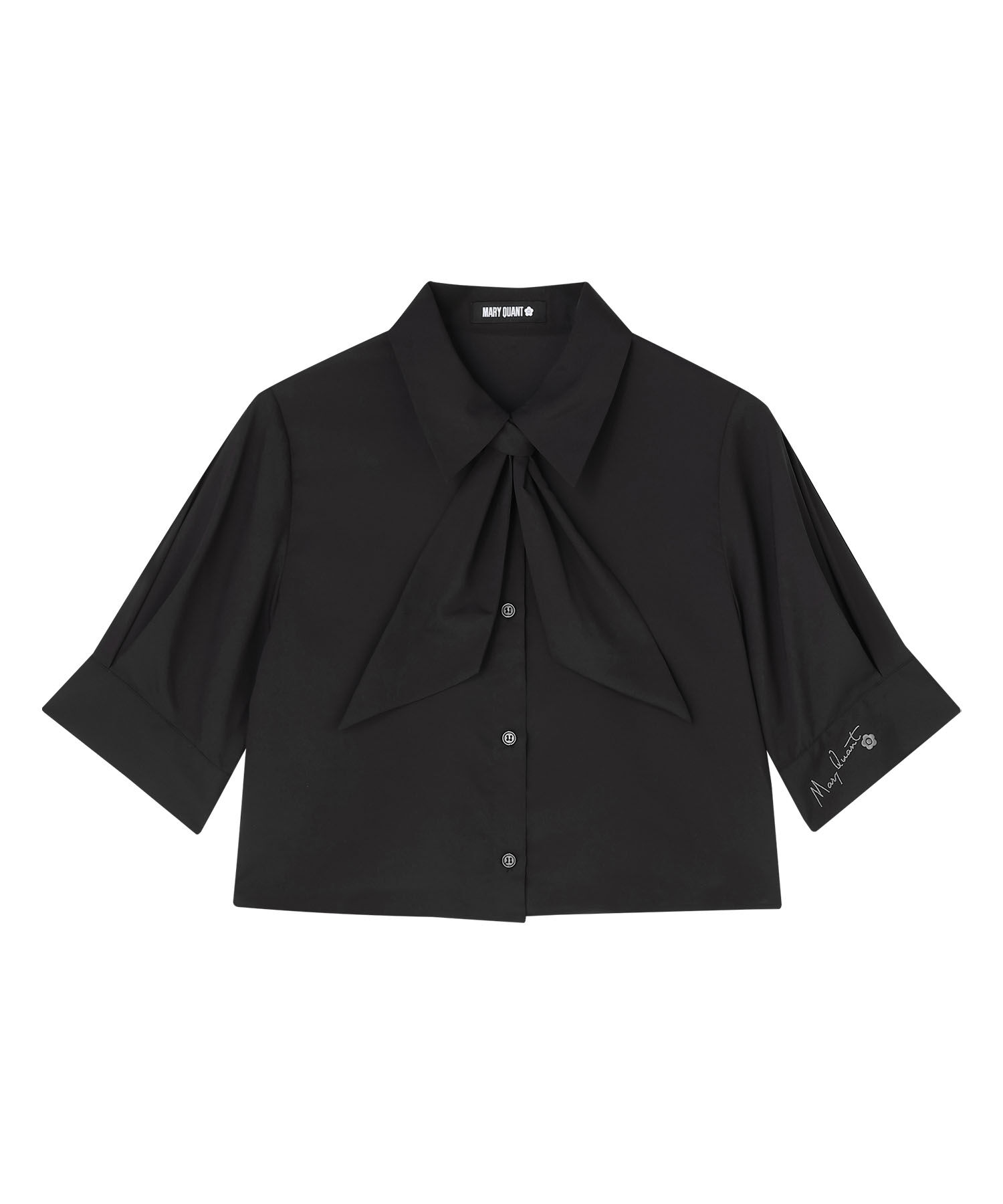 MARY QUANT「スカーフ付きクロップド ブラウス」|シャツ・ブラウス|