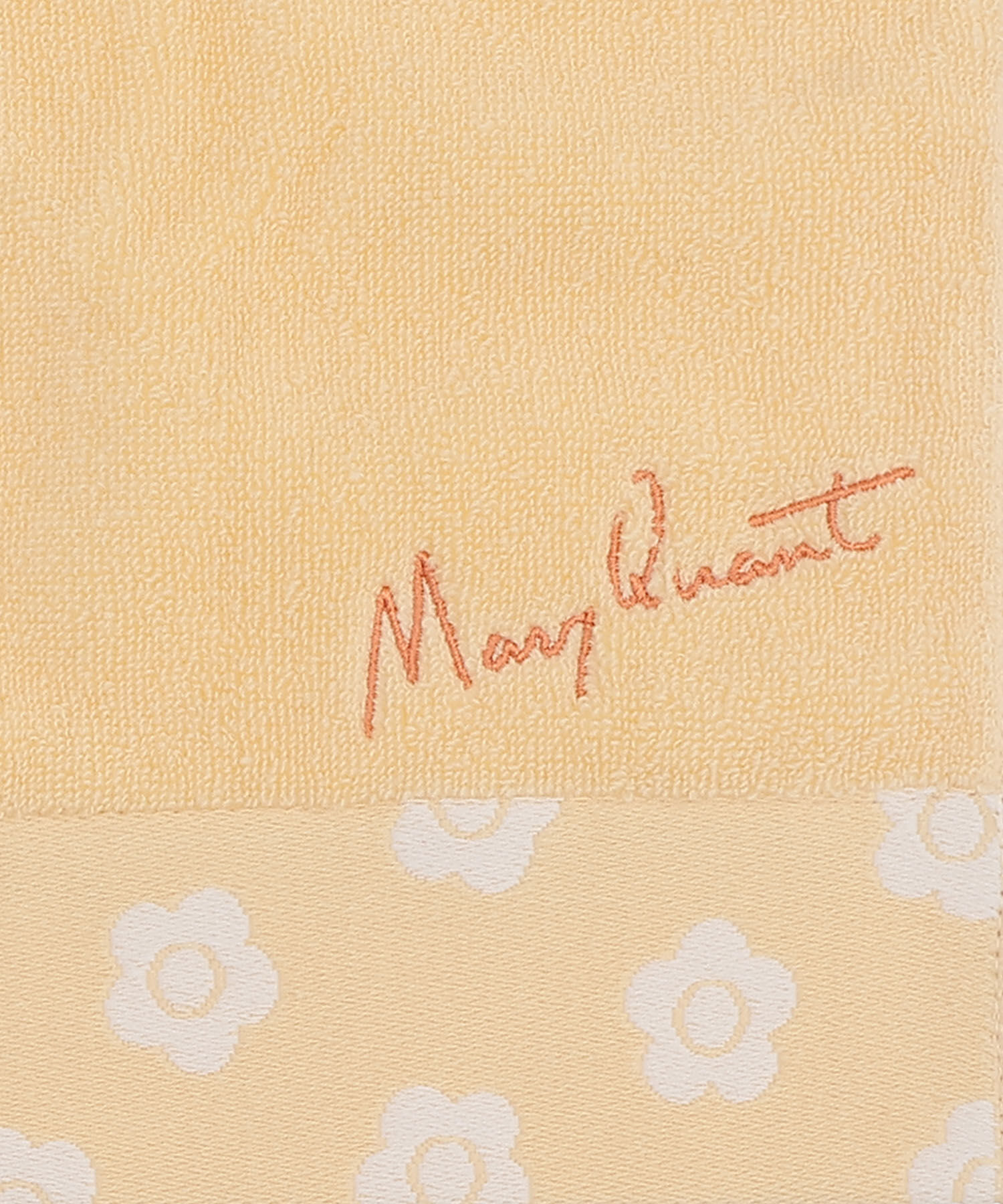 MARY QUANT「デイジーパターンヘム ミニタオル」|ハンカチ|