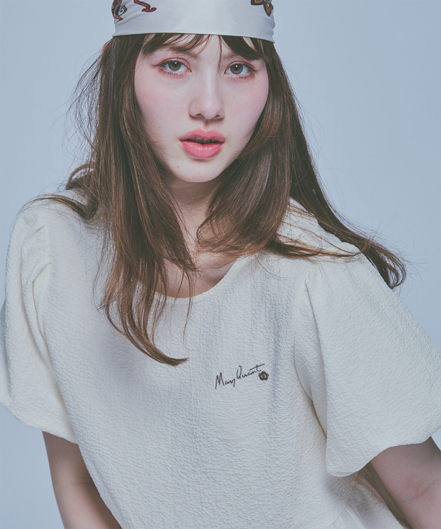 MARY QUANT「シアサッカーペプラム ブラウス」|シャツ・ブラウス|