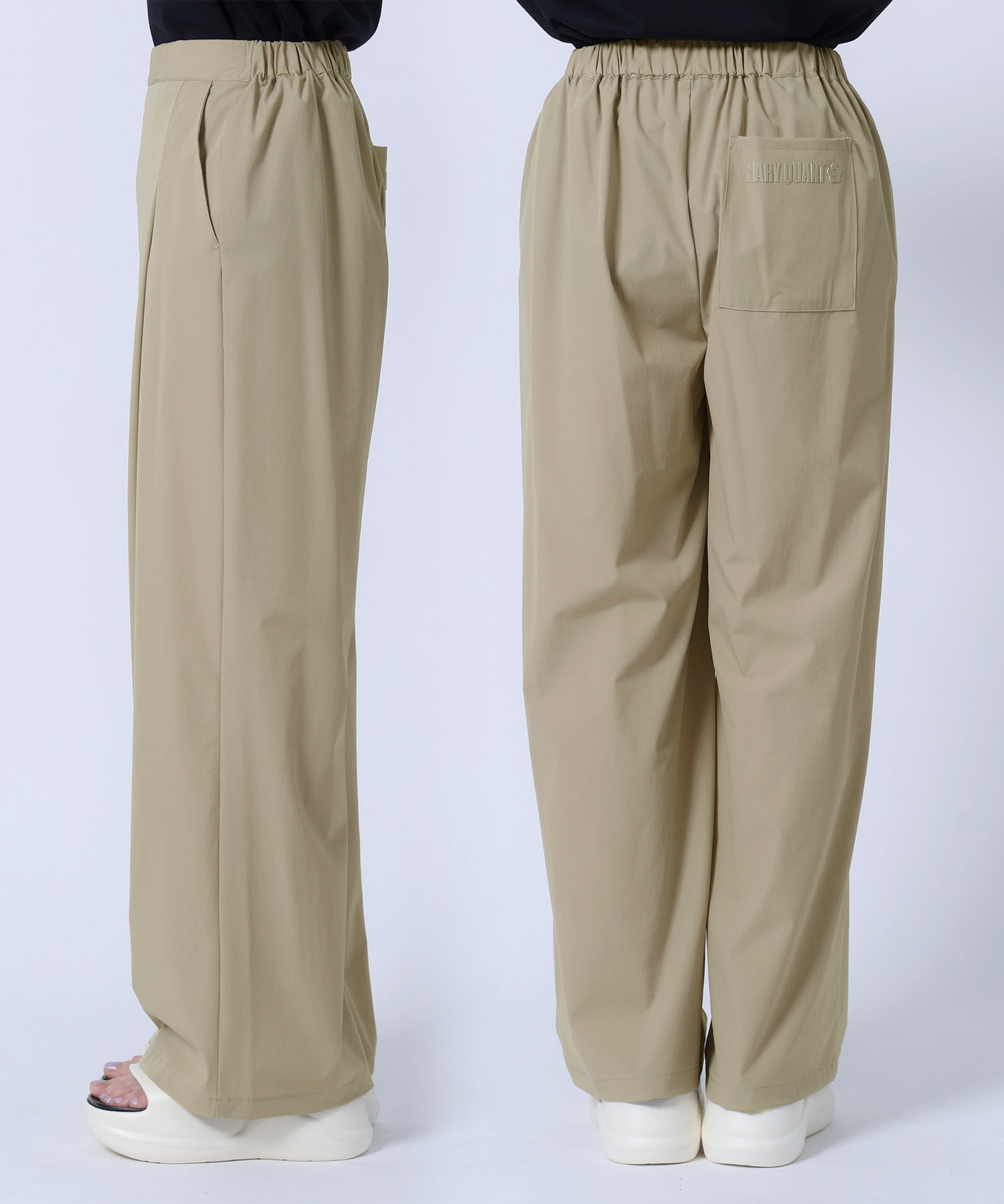 MARY QUANT「ストレッチワイド パンツ」|スラックス|
