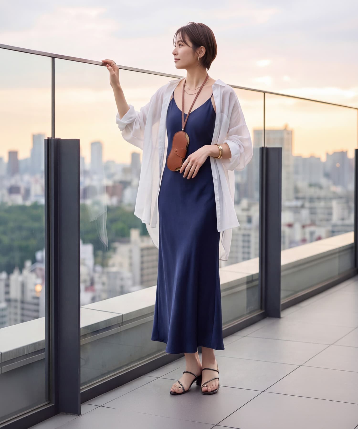 STYLE DELI「【DELI by】ネックストラップ付きリアルレザーサングラスケース」|その他|