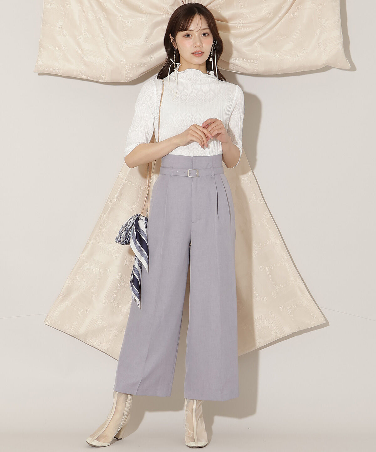 WILLSELECTION「ベルト付きタックワイドパンツ」|その他|