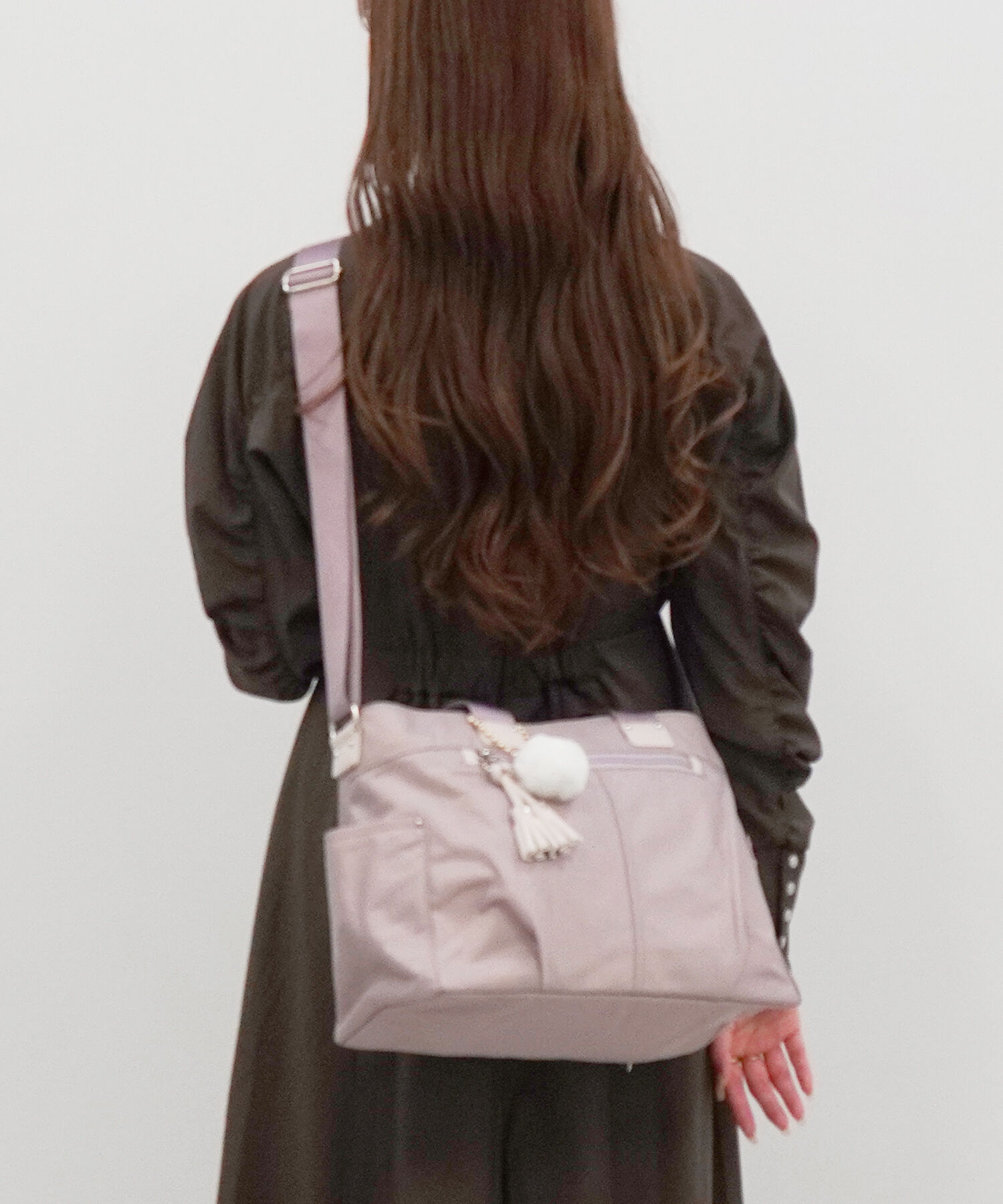 Kanana project「Kanana project／カナナプロジェクト タッセル 2wayショルダーバッグ 68873 EC限定 カバン」|ショルダー・メッセンジャー|モーヴピンク