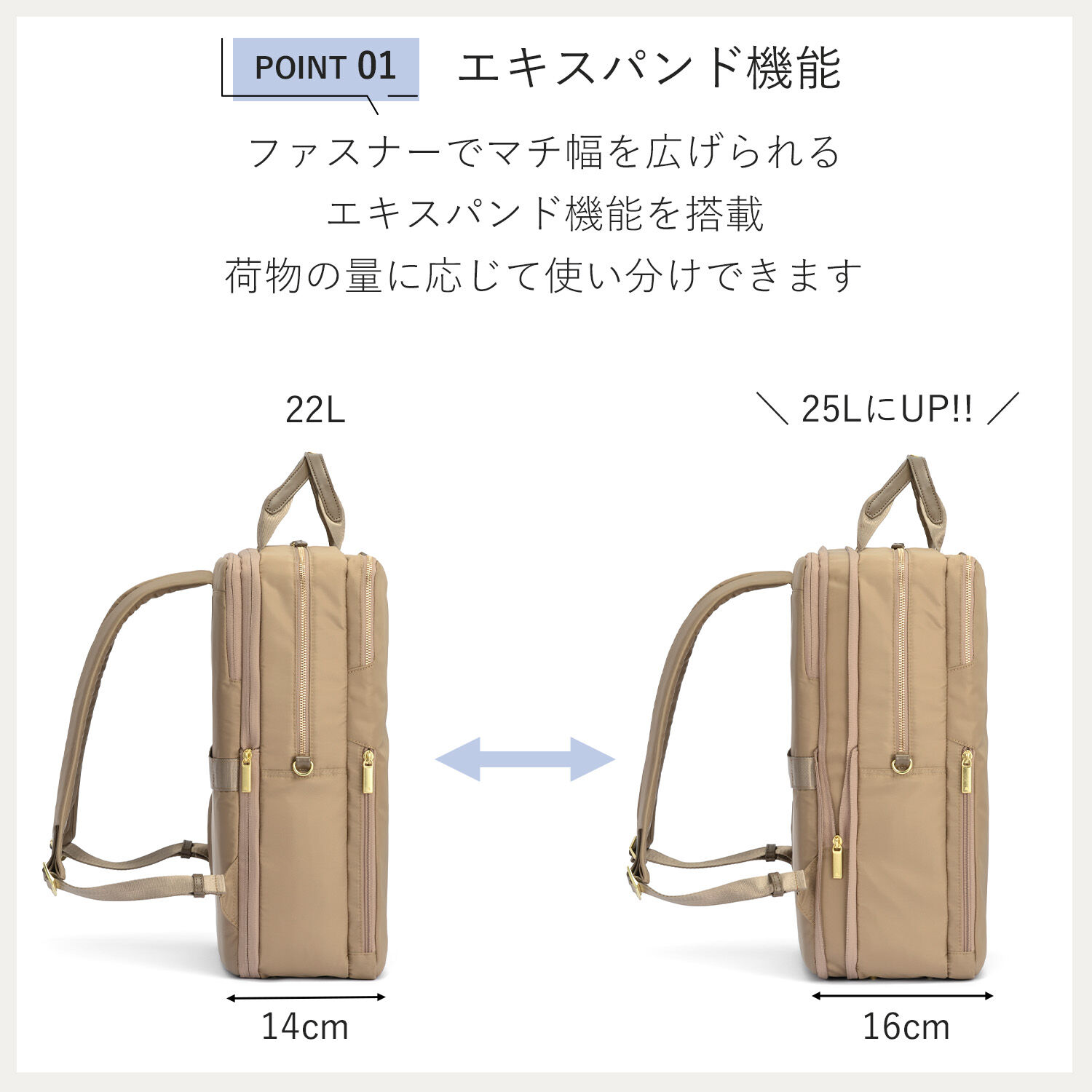 ace.「ace./エース フィッテム リュックサック  B4サイズ 15.6インチPC収納 68687」|リュック|