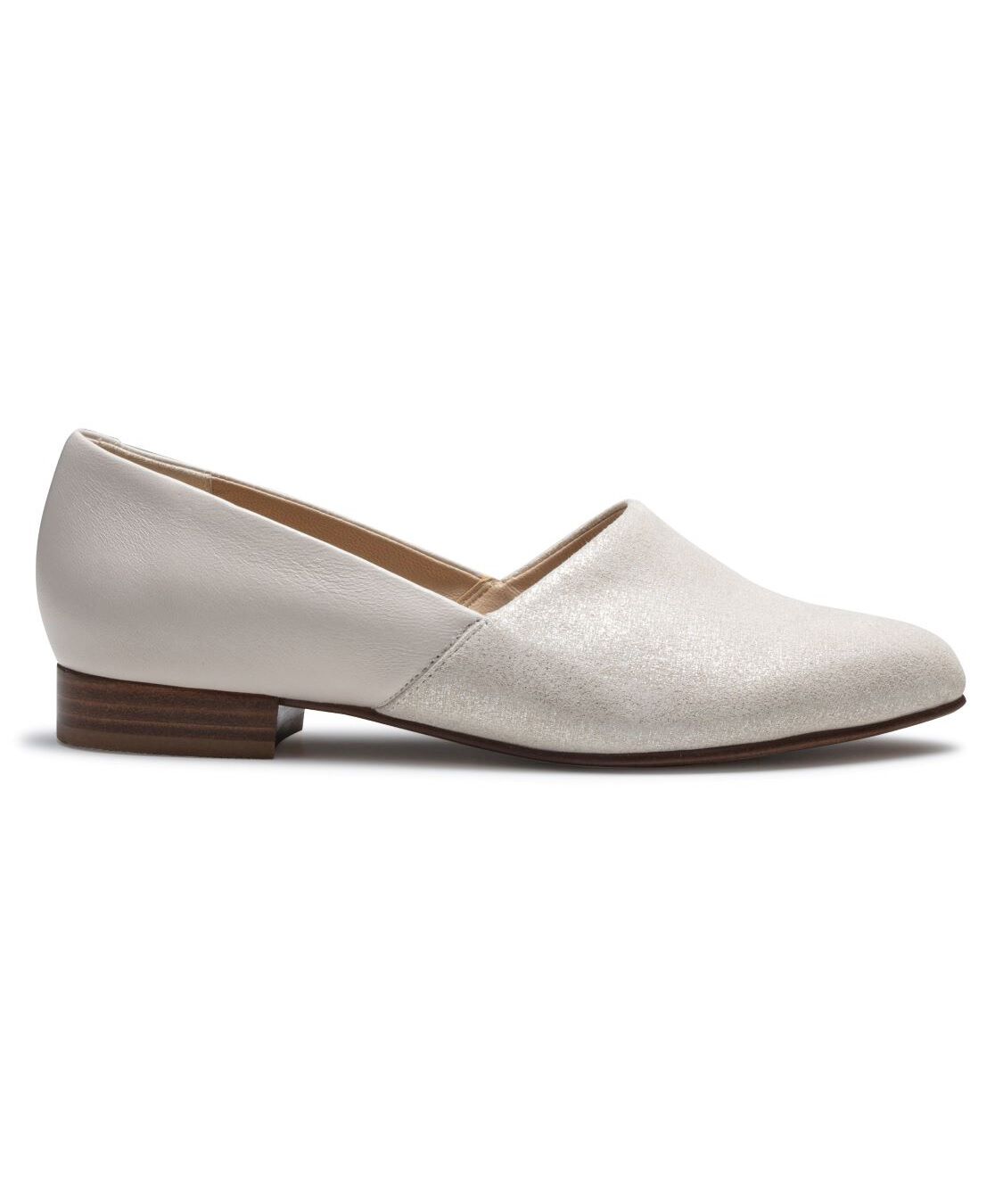 REGAL SHOES「REGAL 甲深フラットシューズ【ヒール20mm】　商品コード：F38RAF」|パンプス|アイボリーコンビ