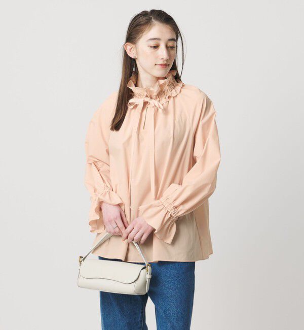 UNITED ARROWS「レースフリルカラー 2WAY ブラウス ‐はっ水‐」|シャツ・ブラウス|