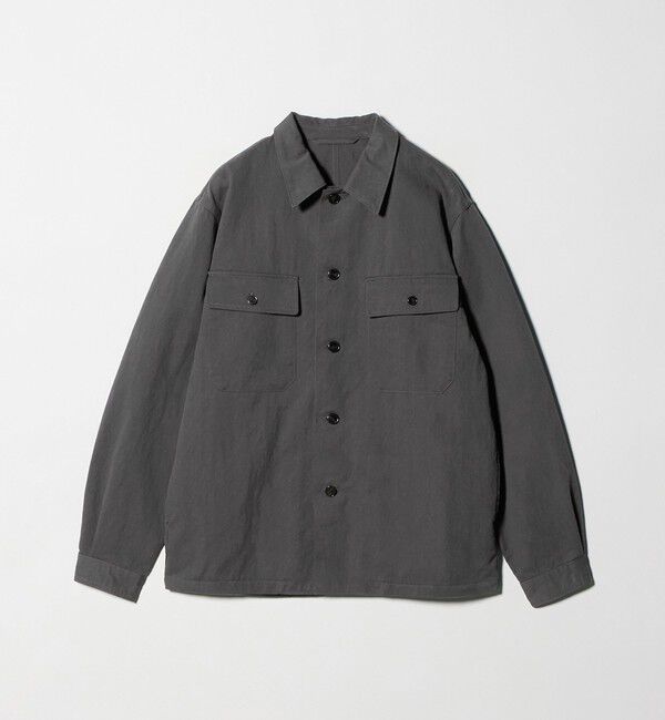 UNITED ARROWS「ツイル ミリタリー オーバーシャツ」|シャツ・ブラウス|