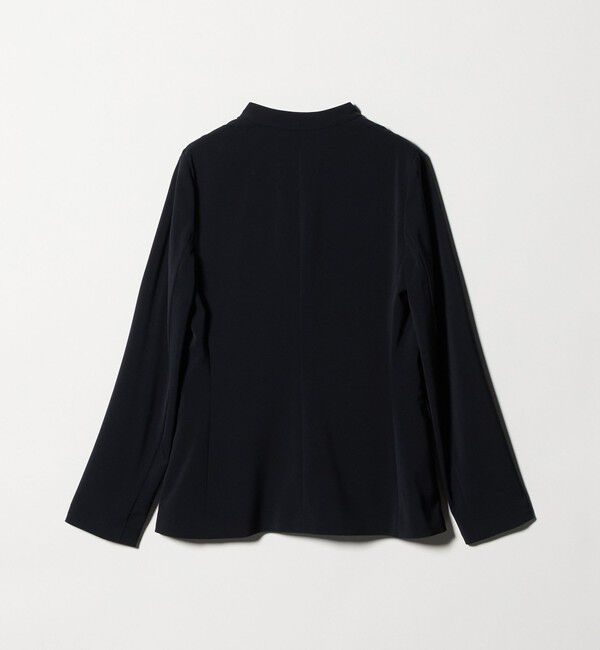 UNITED ARROWS「FEEL CLEAN Vノーカラー ジャケット ‐防シワ ストレッチ UVカット‐」|ノーカラージャケット|