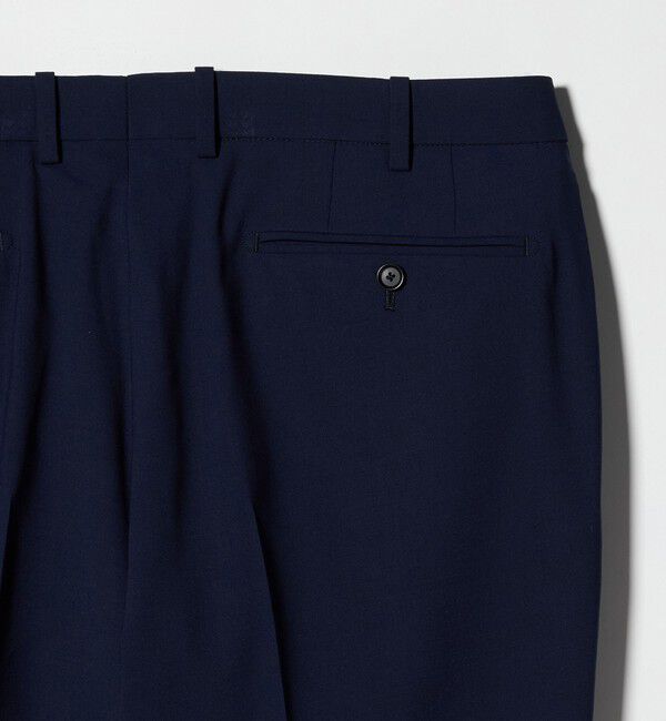 UNITED ARROWS「トロピカル ノープリーツ スラックス COMFORT EASY‐MODEL 2WAYストレッチ 撥水」|スラックス|