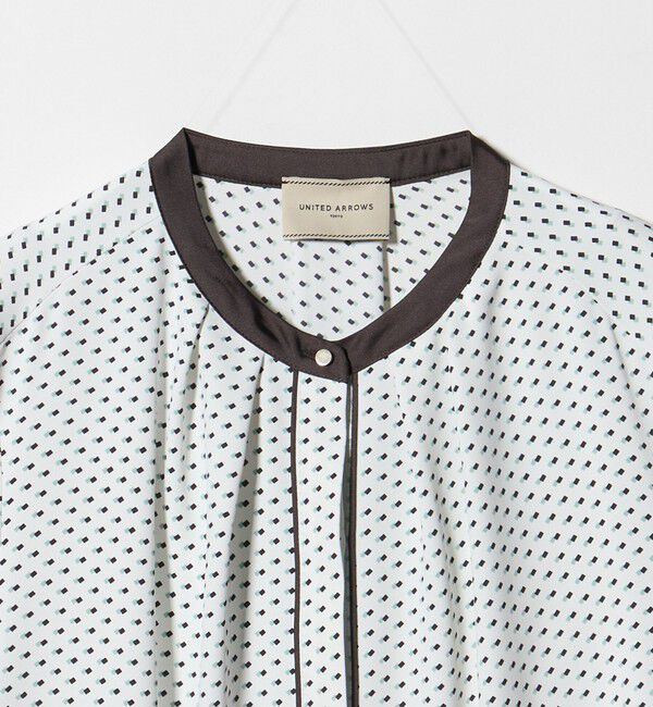 UNITED ARROWS「バイカラーパイピング ショートスリーブ ブラウス」|シャツ・ブラウス|