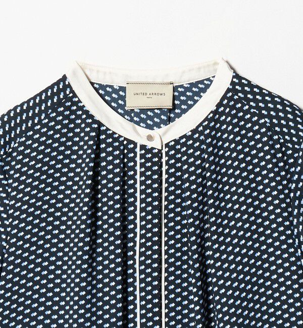 UNITED ARROWS「バイカラーパイピング ショートスリーブ ブラウス」|シャツ・ブラウス|