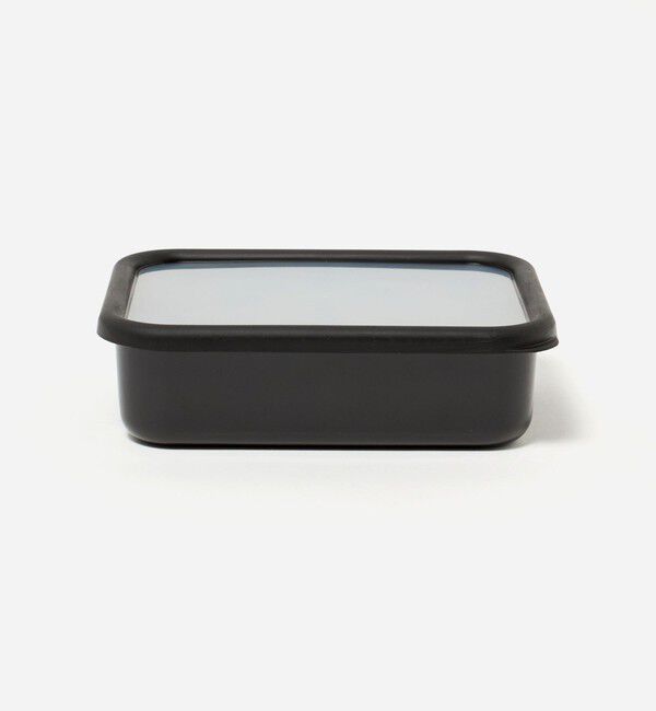 Style for Living「【別注】＜富士ホーロー＞浅型角容器 L 」|食器・キッチングッズ|BLACK
