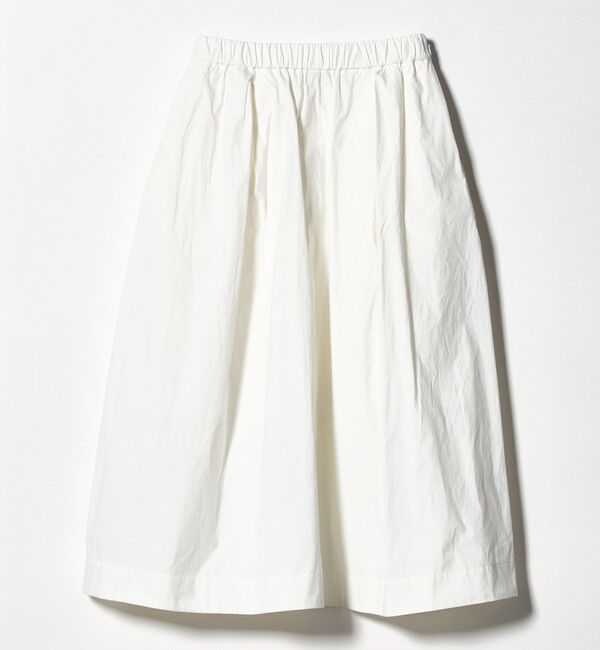 UNITED ARROWS「ボリューム タック スカート WHITE ‐ウォッシャブル‐」|スカート|
