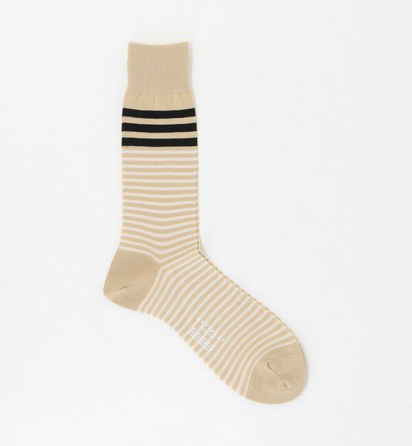 UNITED ARROWS「＜ANTIPAST＞カラーボーダー ソックス」|ソックス|BEIGE