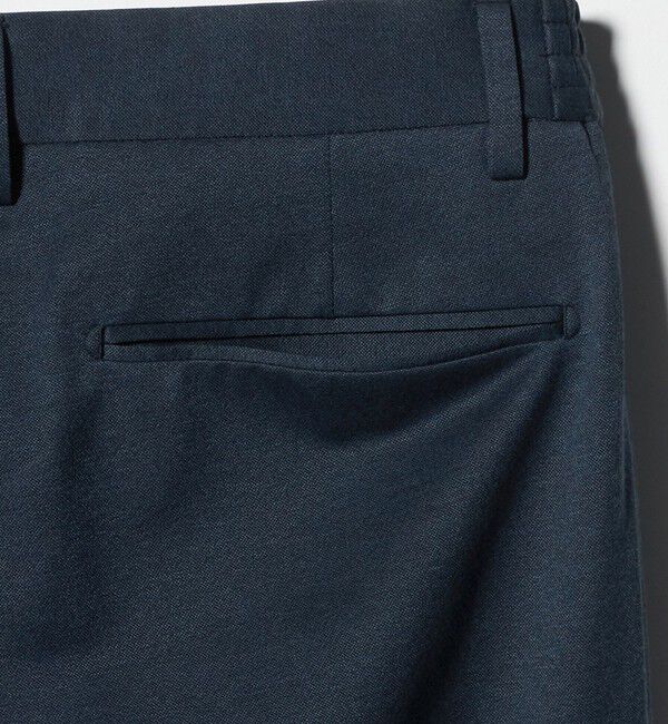 UNITED ARROWS「ジャージー スリムテーパード サイドシャーリング 1プリーツ スラックス」|スラックス|