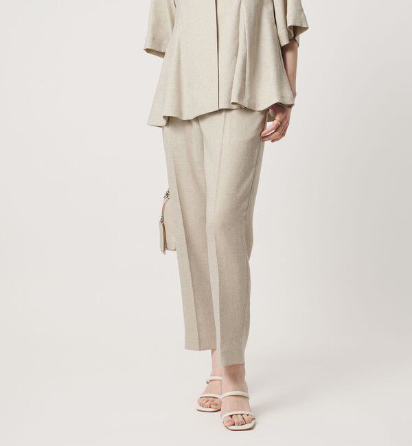 UNITED ARROWS「Spiree IAS タック テーパードパンツ ‐UVカット 接触冷感 ウォッシャブル‐」|スラックス|