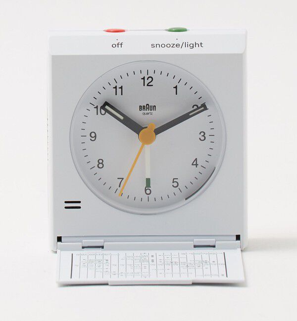 Style for Living「＜BRAUN＞TRAVEL ALARM CLOCK BC05」|クロック・置時計|WHITE