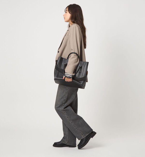 UNITED ARROWS green label relaxing「【WEB限定】トラペーズ ワイドベルト トートバッグ / A4 / 通勤」|トートバッグ|