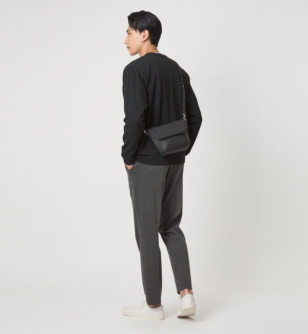 UNITED ARROWS green label relaxing「シボ レザーライク フラップ ショルダーバッグ」|ショルダー・メッセンジャー|