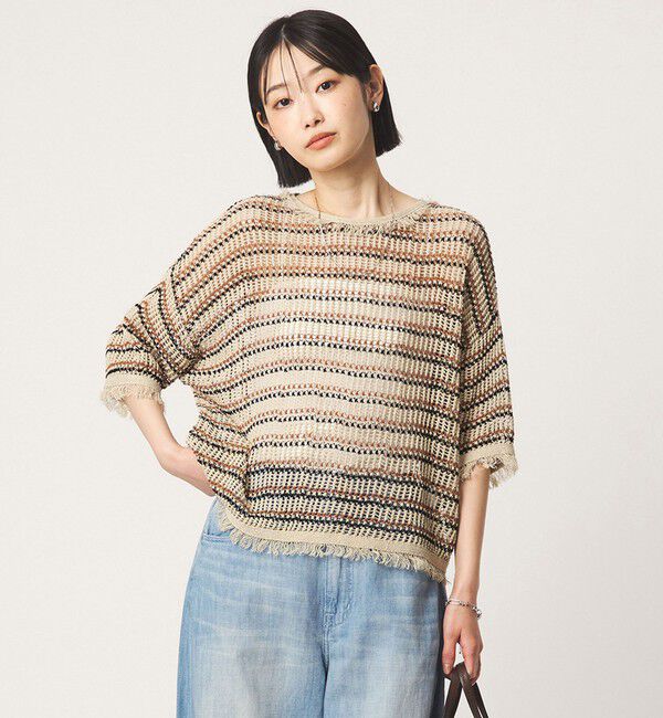 UNITED ARROWS green label relaxing「フリンジ ニット プルオーバー」|ニット・セーター|その他1
