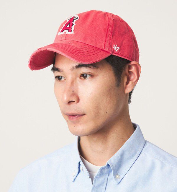 UNITED ARROWS green label relaxing「＜47Brand＞クリーンナップ WELL-WORN キャップ」|キャップ・キャスケット|RED