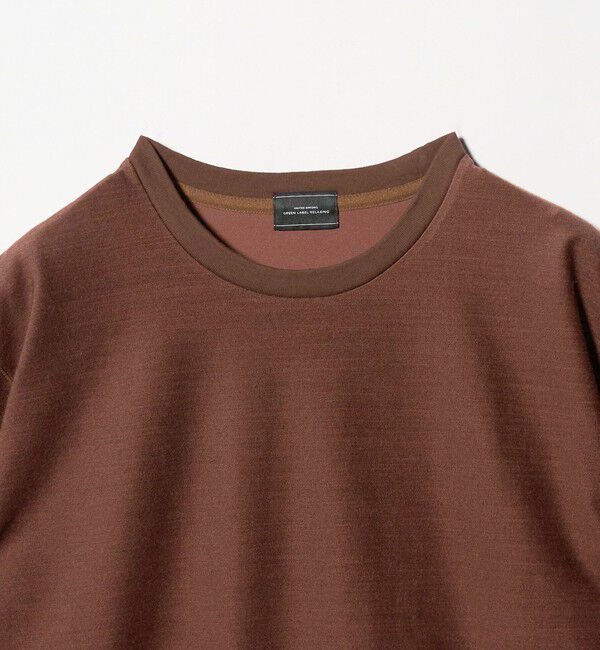 UNITED ARROWS green label relaxing「ポリエステル ウール ツイル インレー 半袖 Tシャツ カットソー」|Tシャツ・カットソー|