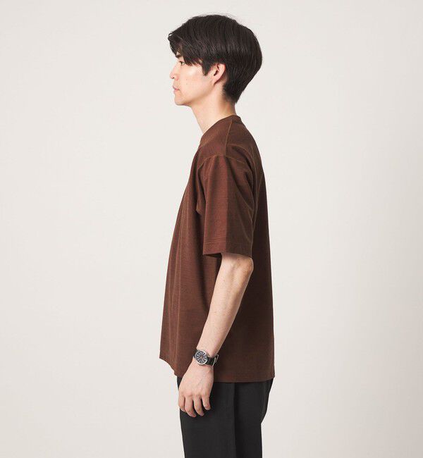 UNITED ARROWS green label relaxing「ポリエステル ウール ツイル インレー 半袖 Tシャツ カットソー」|Tシャツ・カットソー|