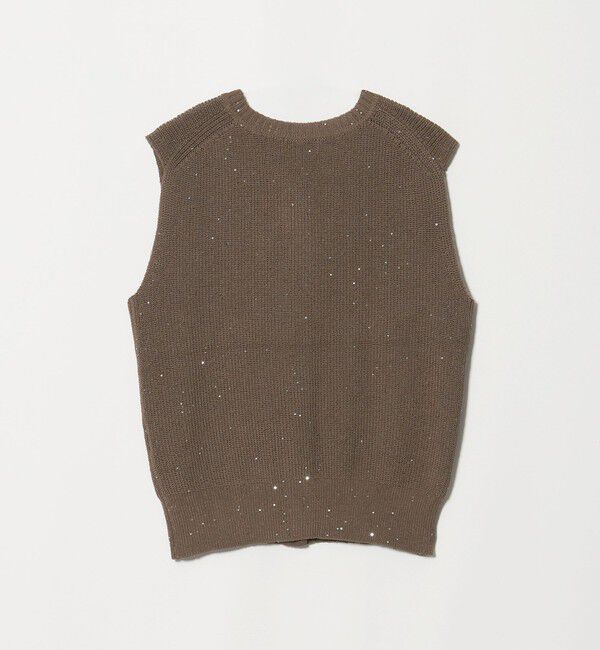 UNITED ARROWS green label relaxing「スパンコール ニット ボタン ベスト」|ベスト・ジレ|