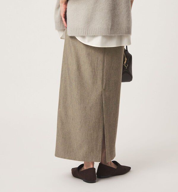 UNITED ARROWS green label relaxing「［size SHORTあり］ツイードライク スカート マシンウォッシャブル 帯電防止」|タイト|