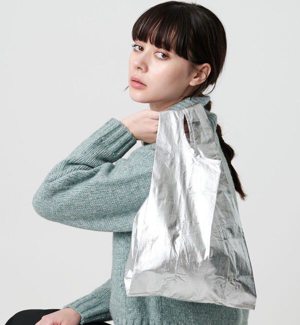 BEAUTY&YOUTH UNITED ARROWS「＜BAGGU＞メタリック ポケッタブルバッグ/BABY」|エコバッグ|SILVER