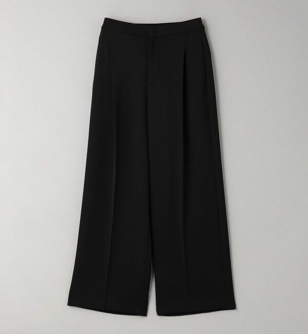 BEAUTY&YOUTH UNITED ARROWS「【WEB限定 Wardrobe DAILY MINIMAL】ダブルクロス タックワイドストレートパンツ ウォッシャブル」|スラックス|