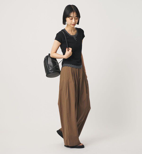BEAUTY&YOUTH UNITED ARROWS「ナイロンコットン ワイドタックパンツ ウォッシャブル」|その他|MOCA