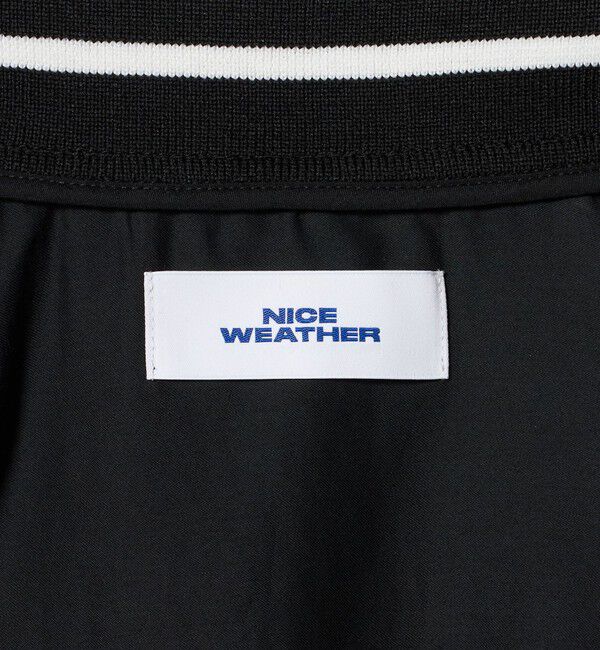NICE WEATHER「＜NICE WEATHER＞サテン ブルゾン」|ブルゾン・スタジャン|