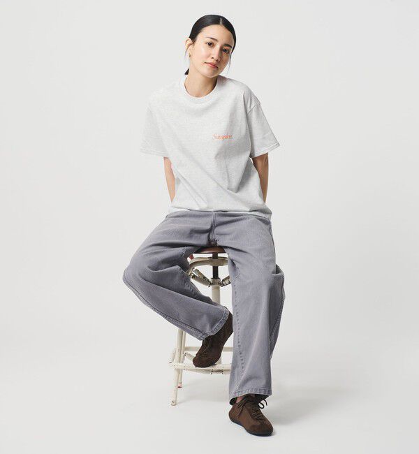 BEAUTY&YOUTH UNITED ARROWS「【別注】＜Samplee＞ショートスリーブ Tシャツ ライトグレー」|Tシャツ・カットソー|