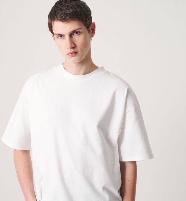 MONKEY TIME「ポンチ バックジップ Tシャツ」|Tシャツ・カットソー|
