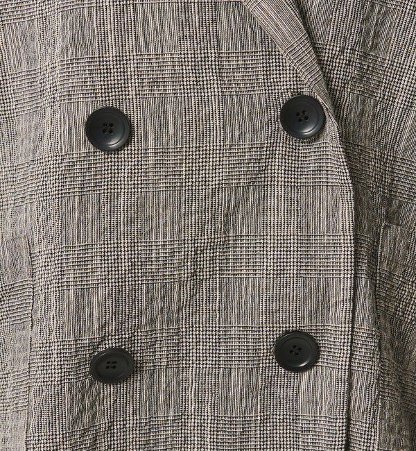 BEAUTY&YOUTH UNITED ARROWS「【WEB限定】グレンチェック ダブルジャケット ウォッシャブル」|テーラードジャケット|