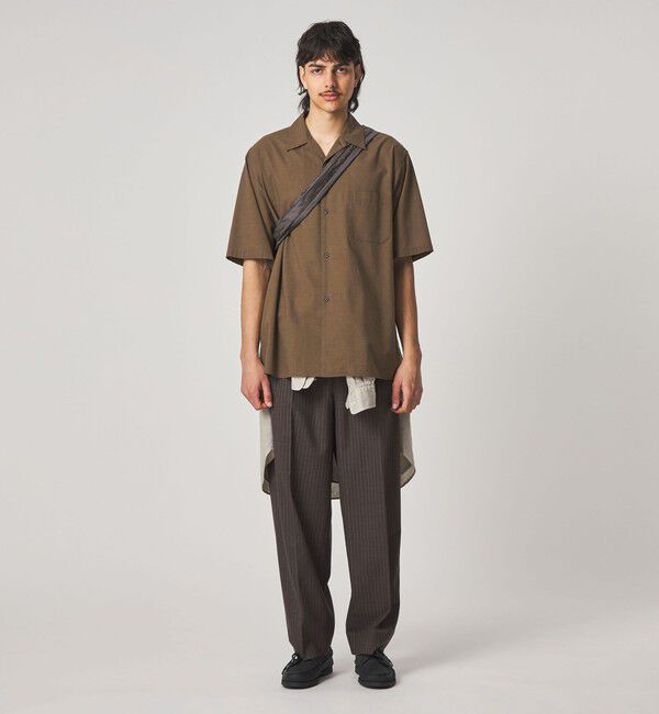 STEVEN ALAN「＜Steven Alan＞ コットン/ウール ボイル オープンカラー シャツ BOX」|シャツ・ブラウス|