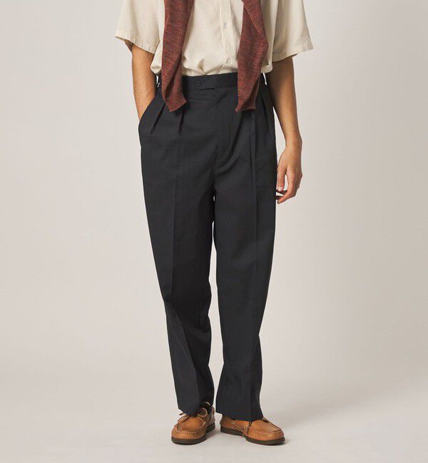 STEVEN ALAN「＜Steven Alan＞ P/RA トロピカル イン ツープリーツ ドレス トラウザーズ ハーフイージー」|スラックス|