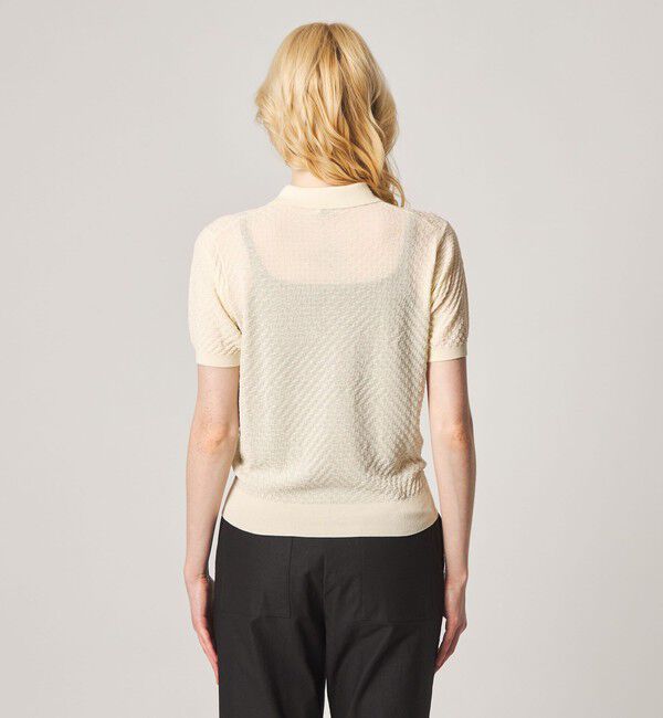 STEVEN ALAN「＜Steven Alan＞スクエア ジャガード ポロニット」|ニット・セーター|
