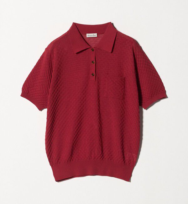 STEVEN ALAN「＜Steven Alan＞スクエア ジャガード ポロニット」|ニット・セーター|