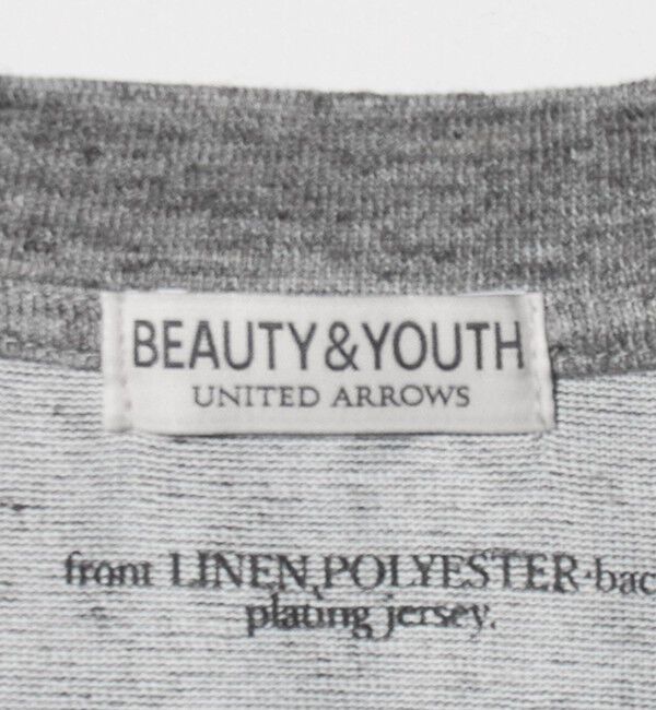 BEAUTY&YOUTH UNITED ARROWS「リネン テクスチャード クルーネック Tシャツ」|Tシャツ・カットソー|