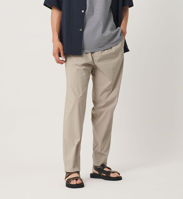BEAUTY&YOUTH UNITED ARROWS「クール 1プリーツ テーパード スラックス NO.7 接触冷感 ヨコストレッチ」|チノ|