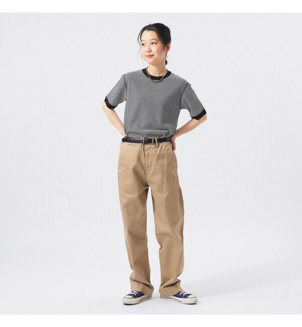 BEAMSBOY「【別注】Healthknit / ワッフル ボーダー Tシャツ」|Tシャツ・カットソー|