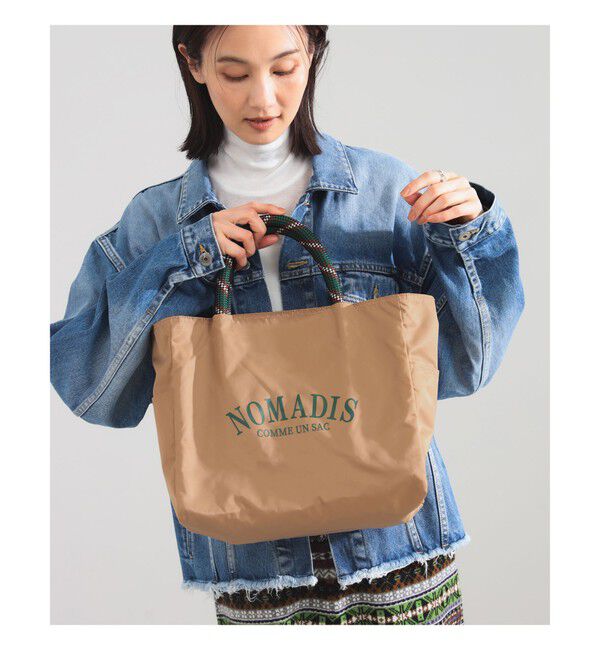 Demi-Luxe BEAMS 「NOMADIS / SAC2 WIDE ロゴ トートバッグ」|トートバッグ|BEIGE