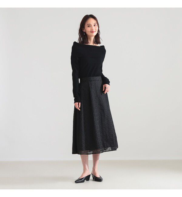 Demi-Luxe BEAMS 「オフショルダー プルオーバーニット」|ニット・セーター|